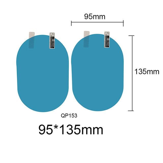 Protective Anti Fog, Clear Rainproof Rear View Mirror Film - Clear Sight in Rainy Days Protective Soft Film Auto Accessories (2 Pcs)