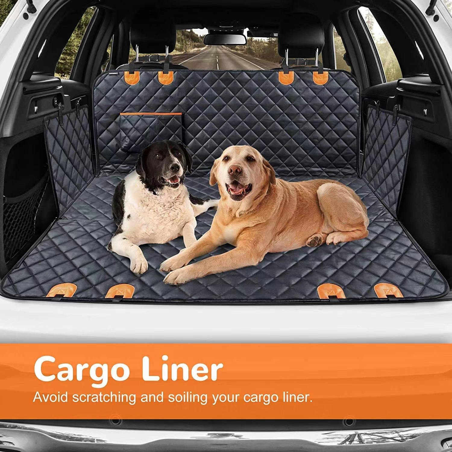 Water-resistant rear-seat pet protector