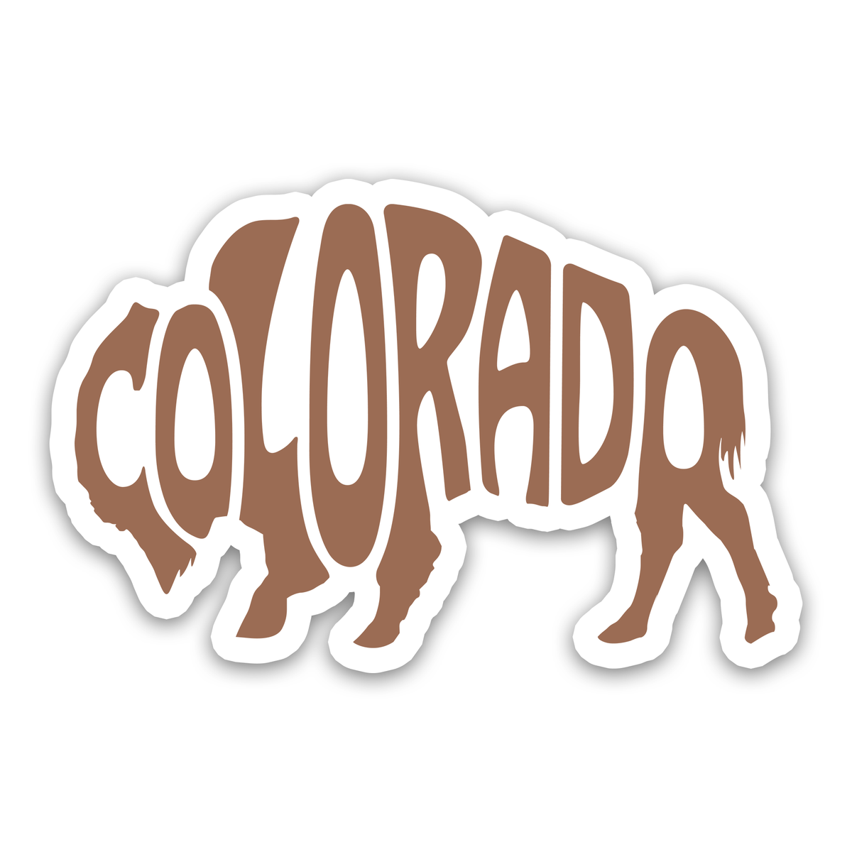 Regional Symbols – Colorado Bison Sticker