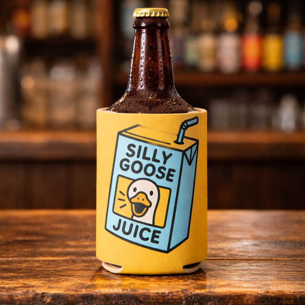 Silly Goose Juice Can Cooler