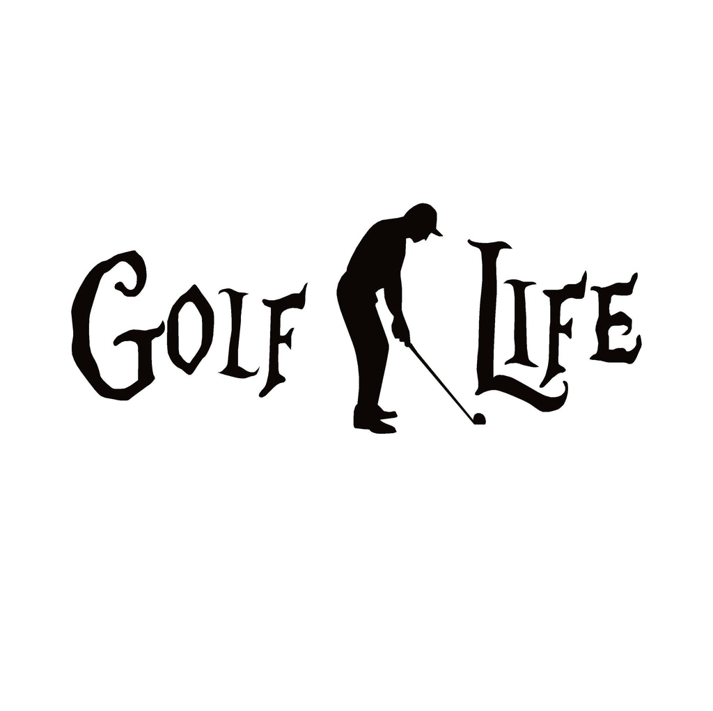 Golf Life Decal – Golfer Vinyl Car & Window Sticker 7178