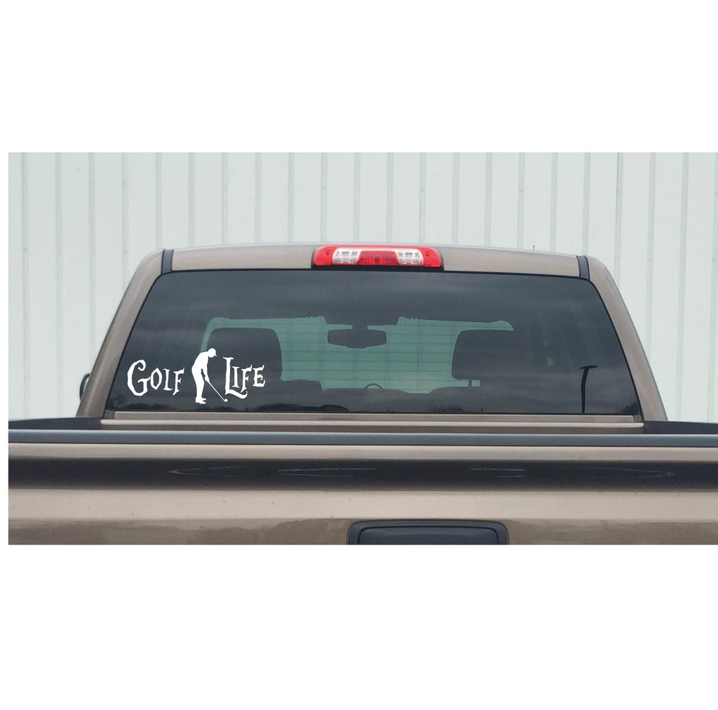 Golf Life Decal – Golfer Vinyl Car & Window Sticker 7178