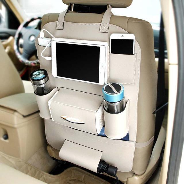 Premium PU Leather Seat-Back Organizer