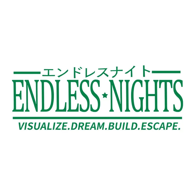Endless Nights Japanese Vinyl Sticker | JDM Drift Stance Anime Decal for Car Window Bumper