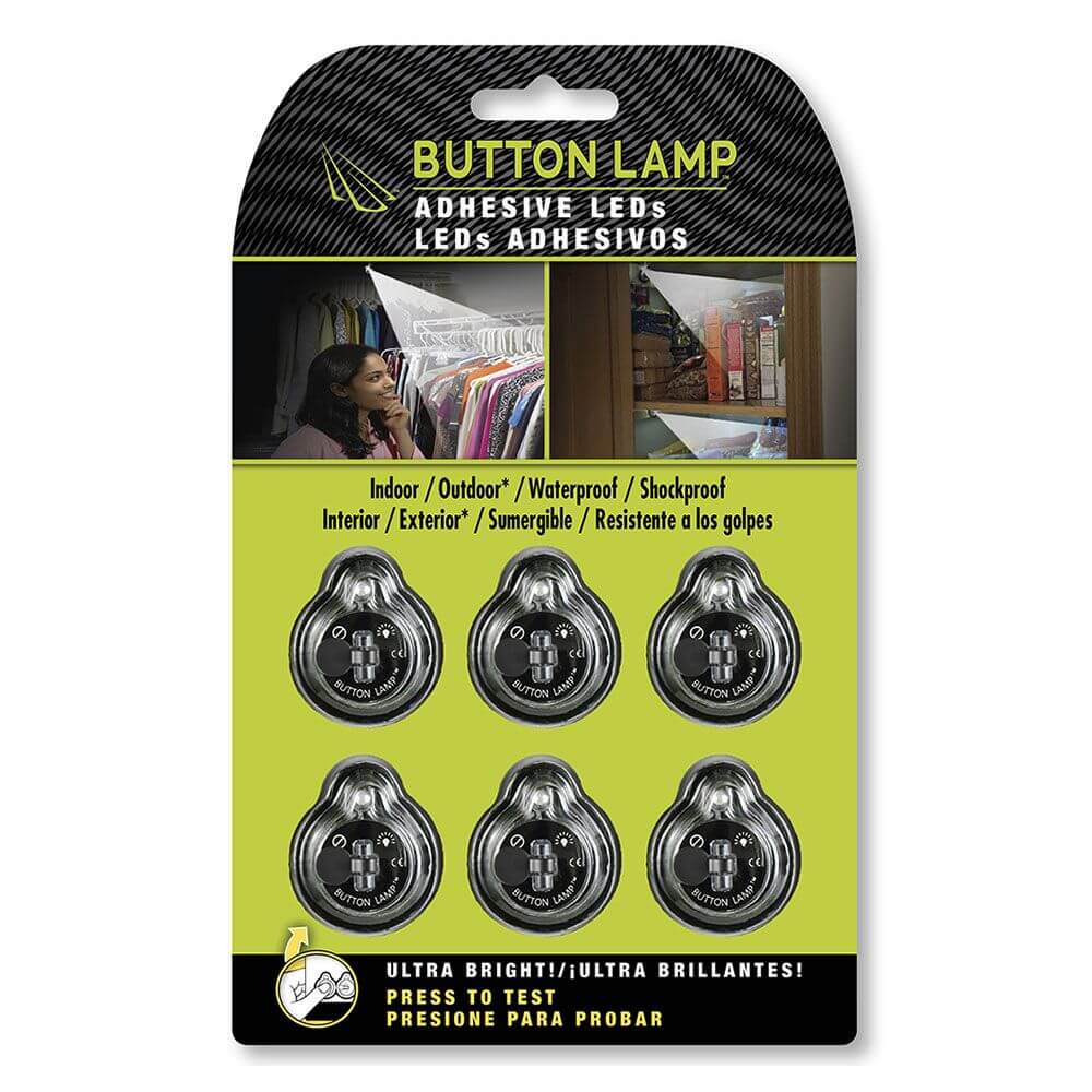BUTTON LAMP™ Adhesive LED Utility Lights