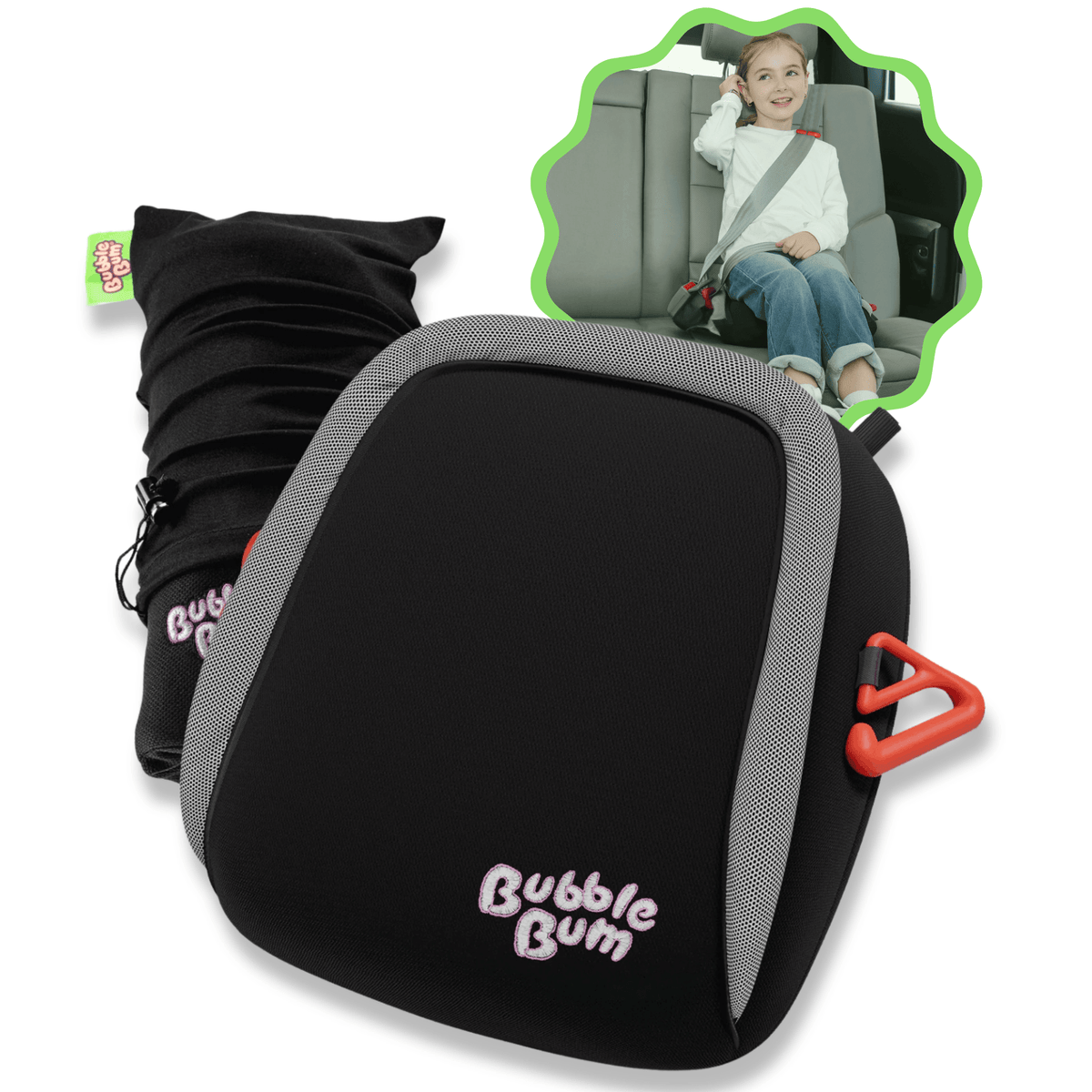 BubbleBum Inflatable Travel Booster Seat for Kids (Ages 4–11) Portable Car Booster for Taxis, Rentals & Travel ✔️