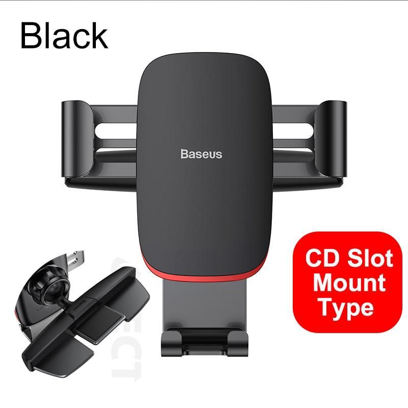 360° Gravity Car Phone Mount – Air Vent & CD Slot