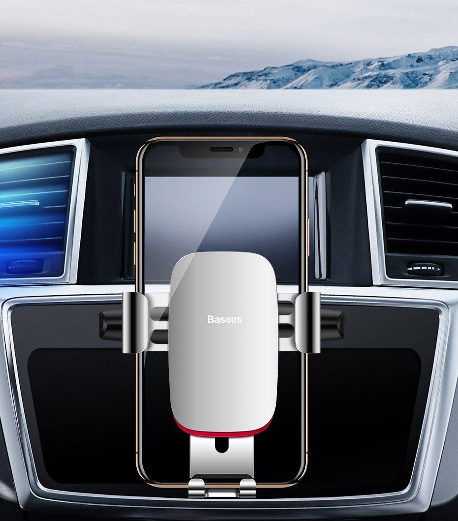 360° Gravity Car Phone Mount – Air Vent & CD Slot