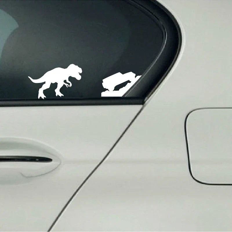 T-Rex Dinosaur Car Sticker | Jeep Window Decal for Laptop and Car Decoration