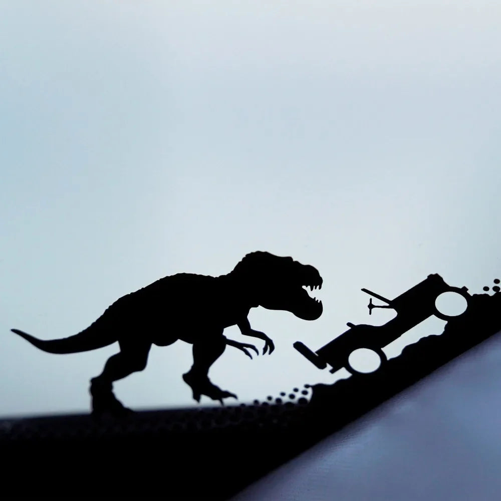 T-Rex Dinosaur Car Sticker | Jeep Window Decal for Laptop and Car Decoration