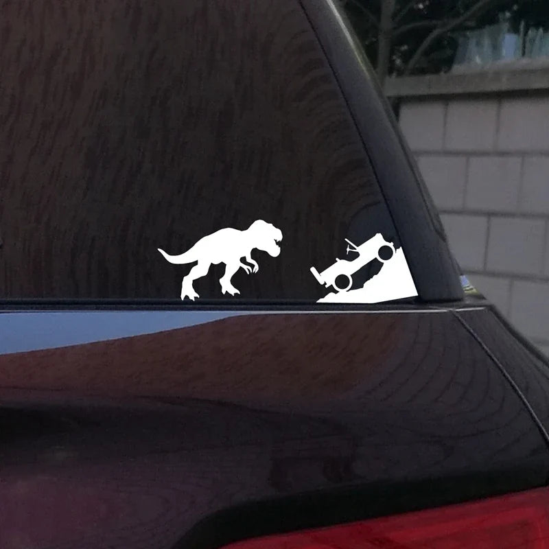 T-Rex Dinosaur Car Sticker | Jeep Window Decal for Laptop and Car Decoration