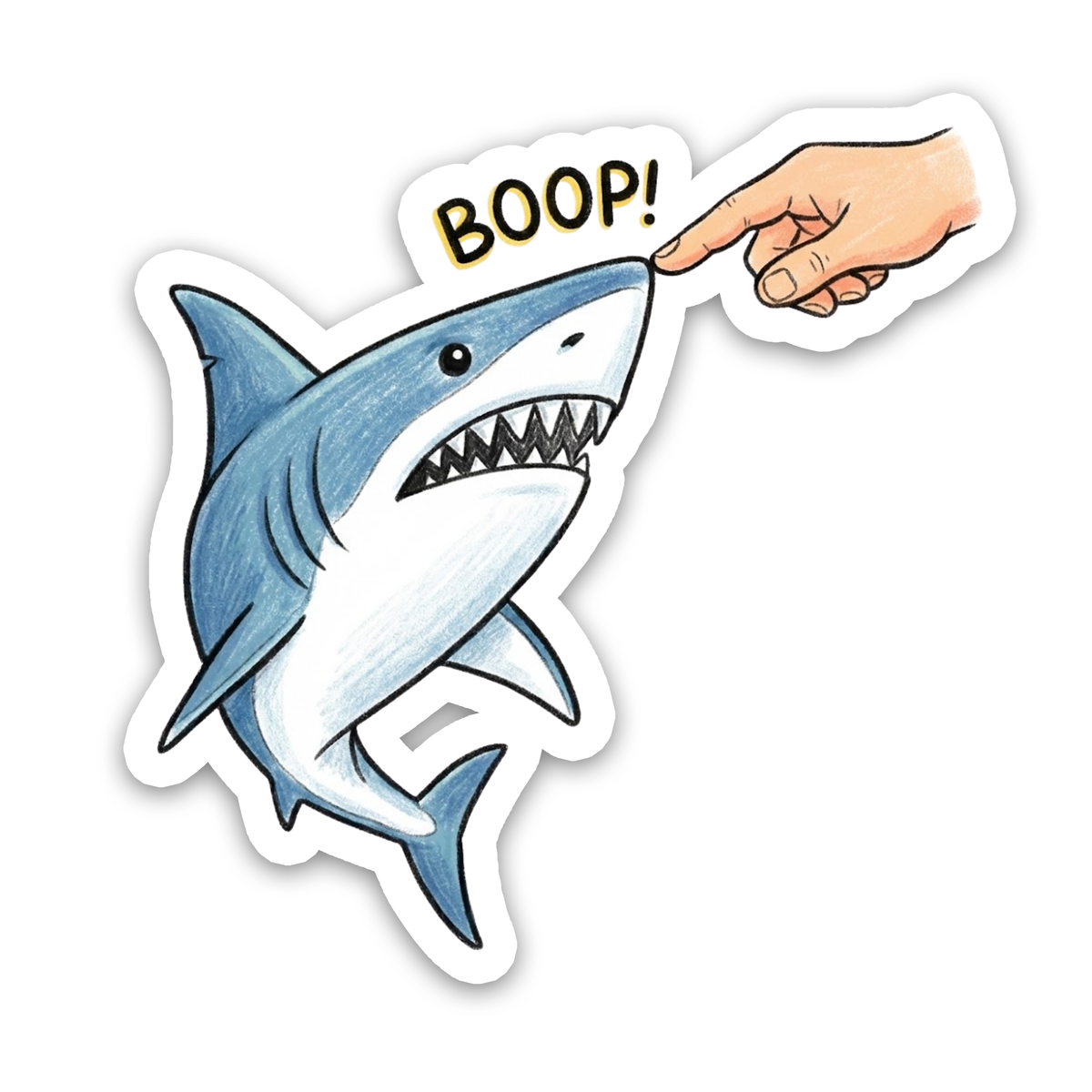 Food Sticker – Zesty Maine Lobster Squeeze – Shark Boop Ocean Sticker