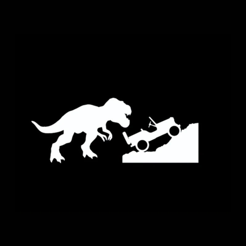 T-Rex Dinosaur Car Sticker | Jeep Window Decal for Laptop and Car Decoration