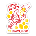 Food Sticker – Lemon Squeeze and Lobster Sticker