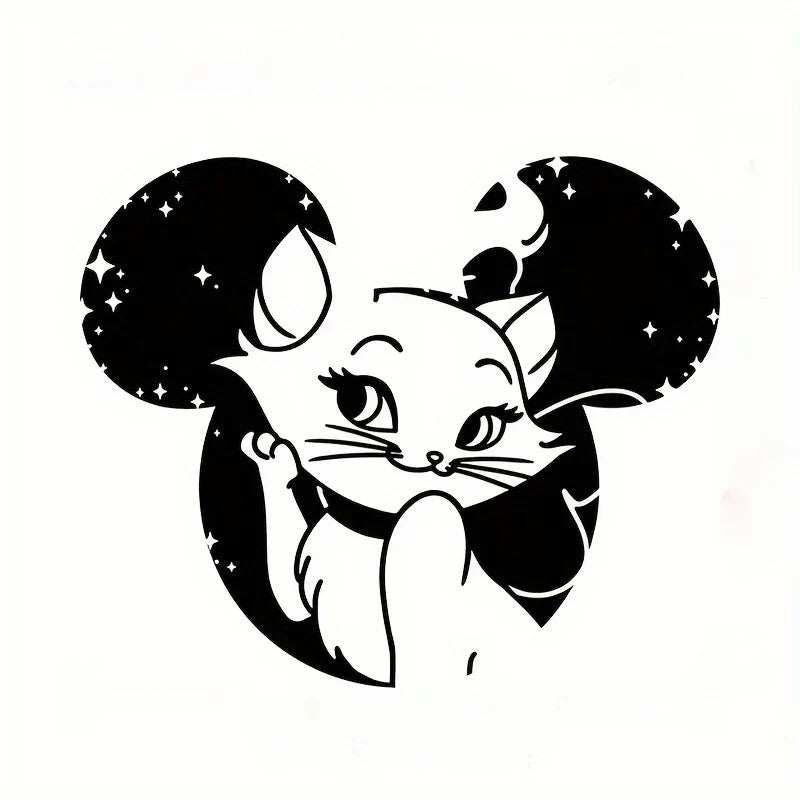 Aristocats Marie Cat Vinyl Stickers | Car Window Bumper Laptop Decals