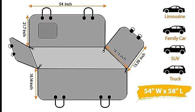 Water-Resistant Rear-Seat Pet Protector