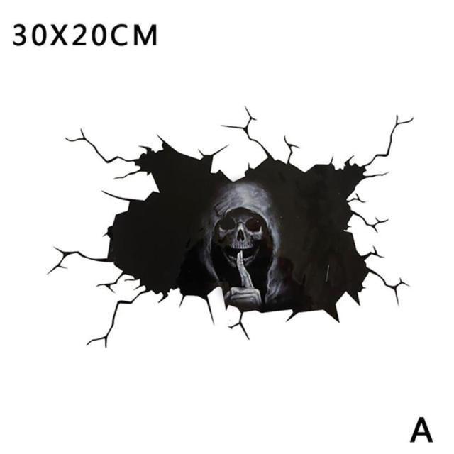 Funny Dog Head Window Sticker