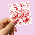 Retro Postage Stamp – Las Vegas Nevada Sticker
