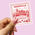 Retro Postage Stamp – Nashville Tennessee Sticker