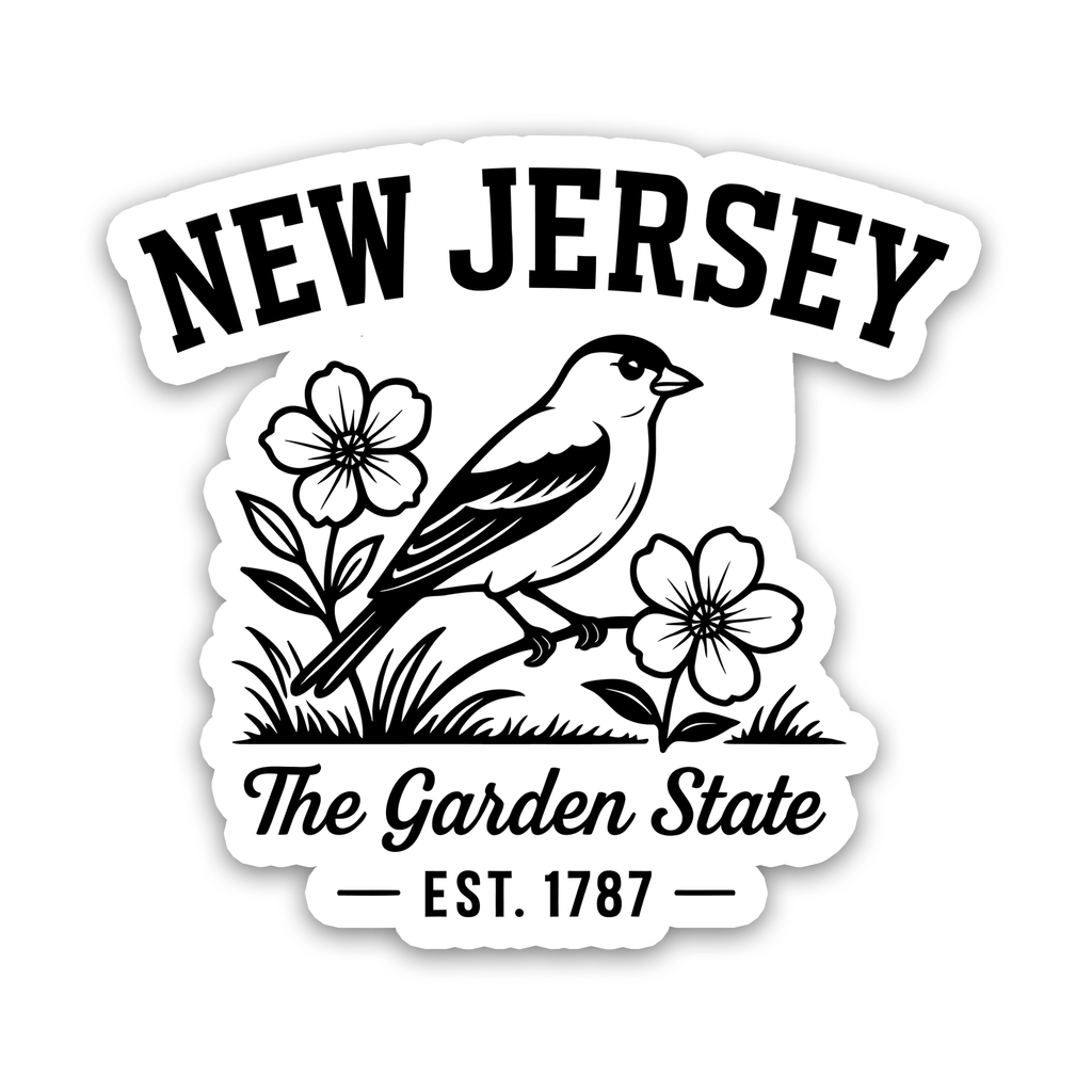 Regional Symbols – New Jersey Sticker - The Garden State