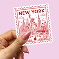 Retro Postage Stamp – New York City Sticker