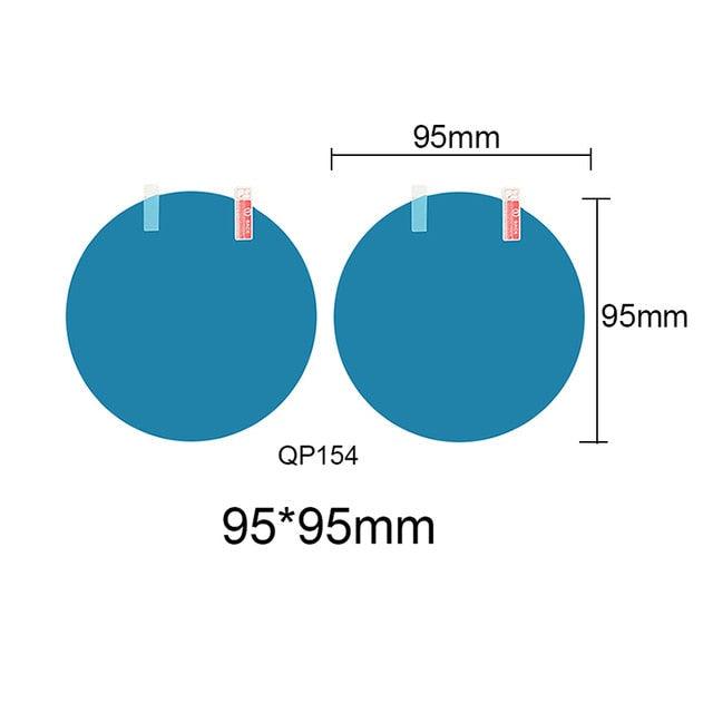 Protective Anti Fog, Clear Rainproof Rear View Mirror Film - Clear Sight in Rainy Days Protective Soft Film Auto Accessories (2 Pcs)